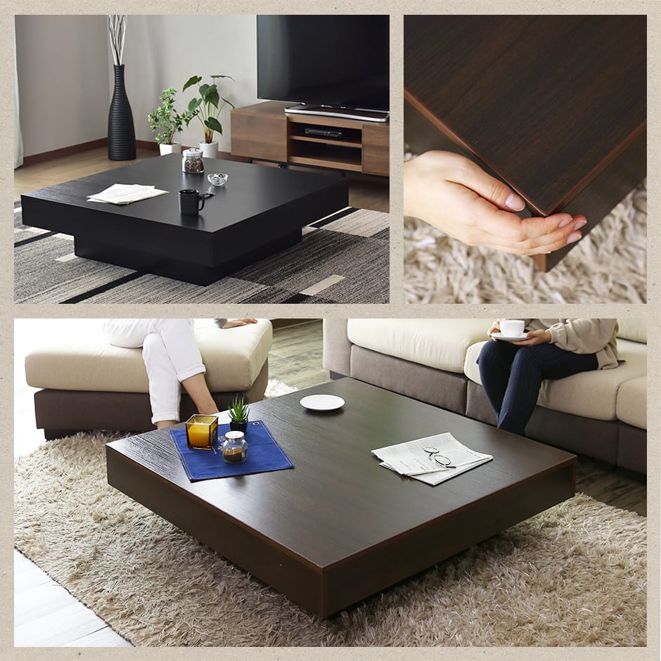 楽天市場】テーブル ローテーブル ロータイプ ロースタイル 正方形 幅