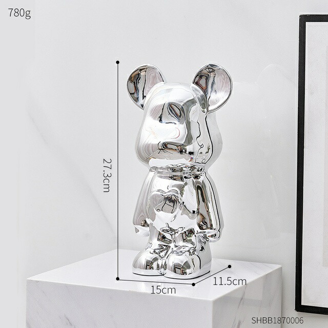 楽天市場】オブジェ 【シルバー】インテリアカラーレジン用アートベア