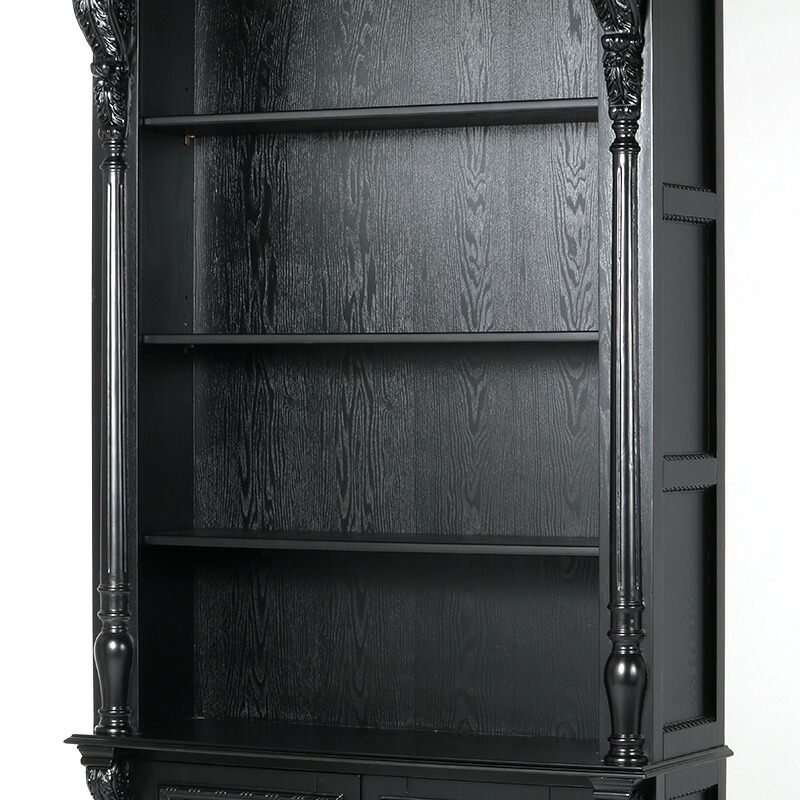 楽天市場】アンティーク調家具 オープンブックケース キャビネット