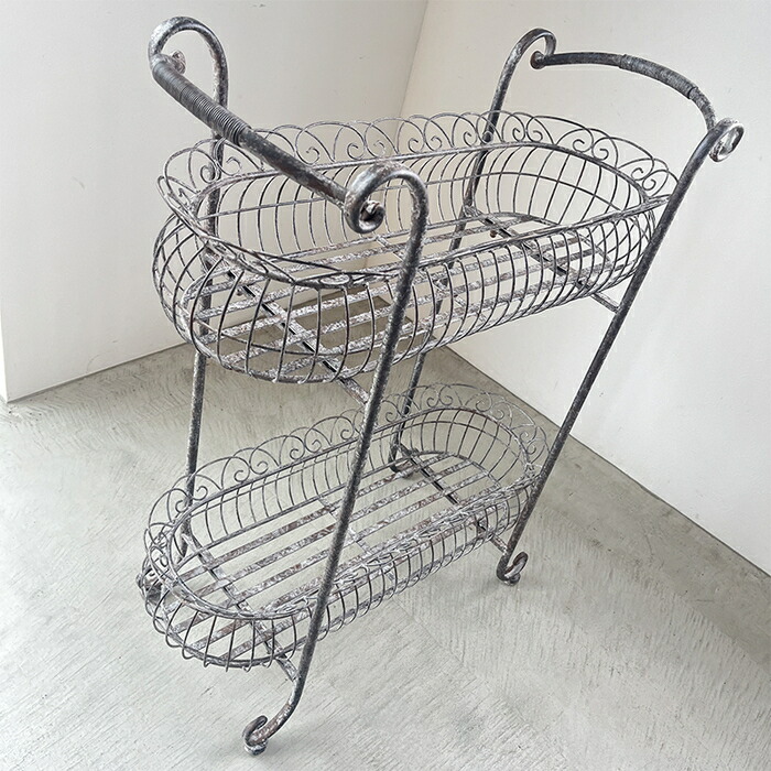 楽天市場】プランタースタンド 花台 2段 バスケット スタンド おしゃれ