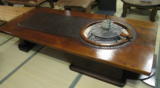 楽天市場】囲炉裏 いろり 囲炉裏テーブル 囲炉裏付きテーブル 座卓