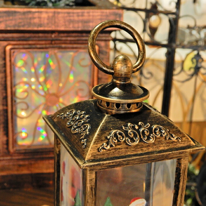 楽天市場】スノードーム クリスマス サンタ ランタン ライト 飾り 音楽