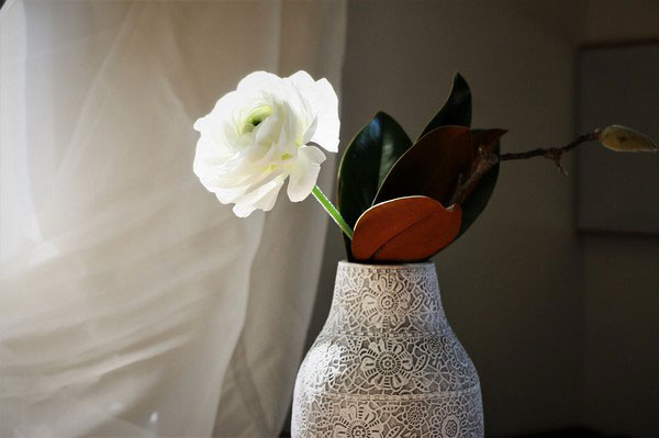 楽天市場】花瓶 花びん 陶器 おしゃれ エレガント 花器 シャビー