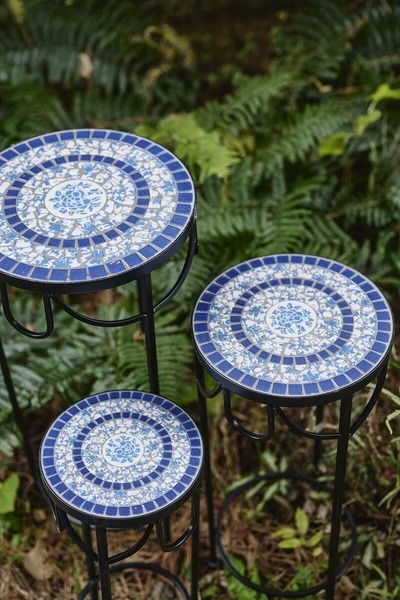 楽天市場】インテリア フラワースタンド Blueフラワースタンド