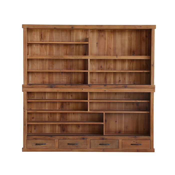 楽天市場】食器棚 キッチンボード キャビネット ヴィンテージ風 杉古材