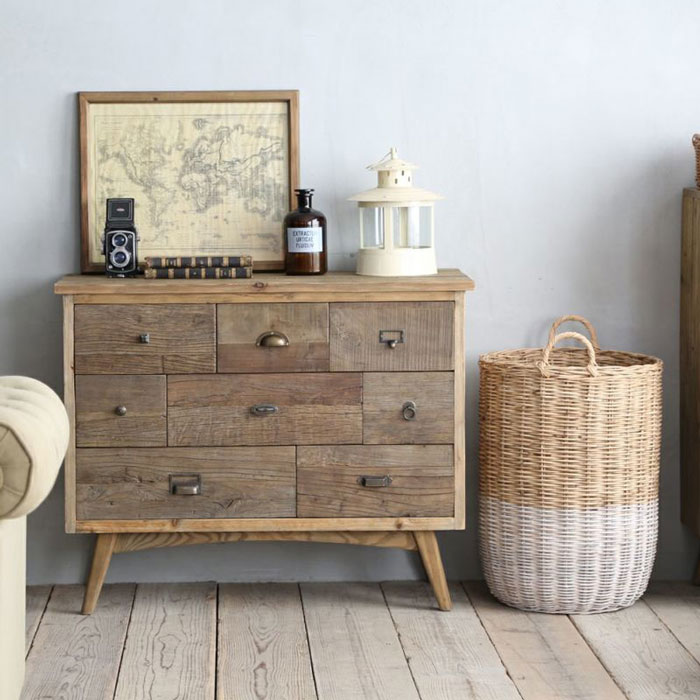 楽天市場】チェスト ヴィンテージ風 おしゃれ 古材 カフェ風