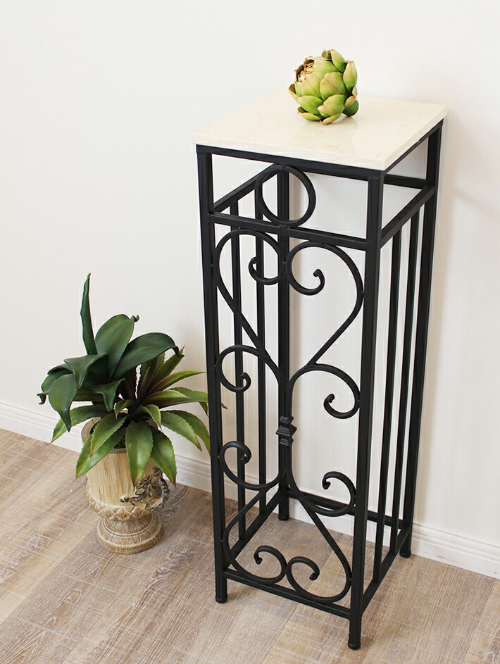 楽天市場】花台 サイドテーブル コンソール おしゃれ ホワイト