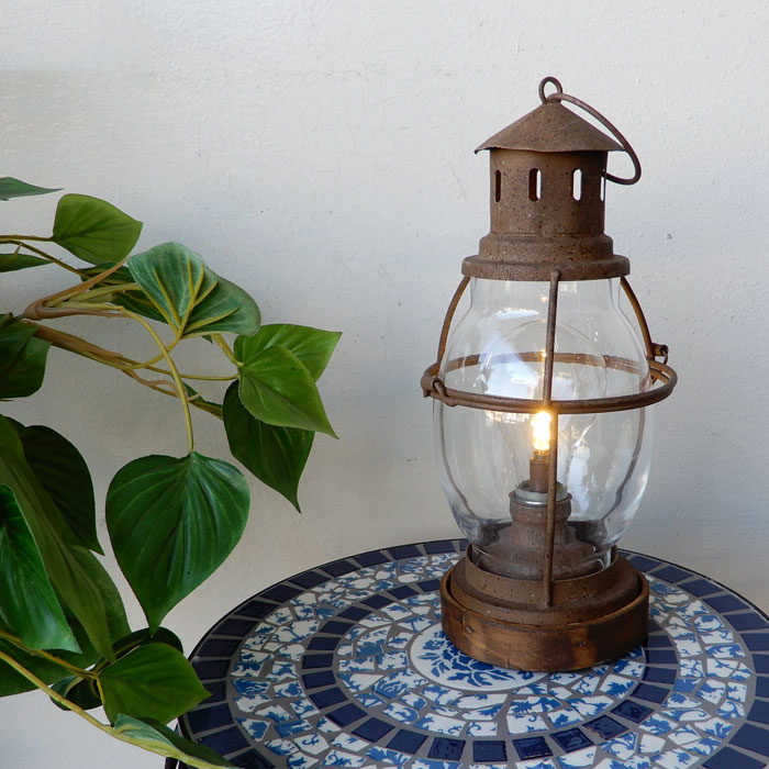 楽天市場】ランタン 灯り 電池式 アンティーク風 ヴィンテージ風