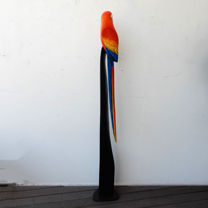 楽天市場】オウム parrot パロット スタンドウッド wood オーナメント