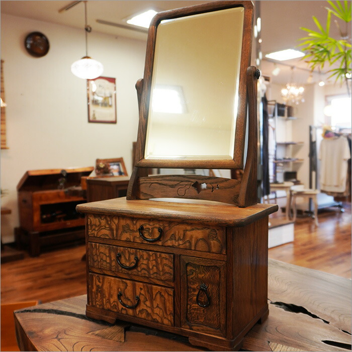 楽天市場】アンティーク ドレッサー 鏡台 飾り台 鏡 ミラー 卓上