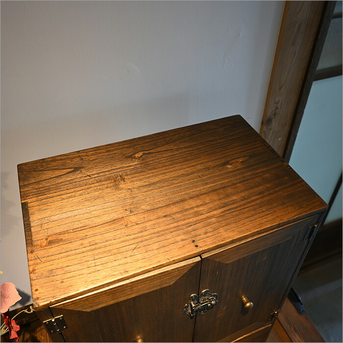 楽天市場】1点物 杉古材 小さな扉付き収納ボックス シェルフ 収納棚