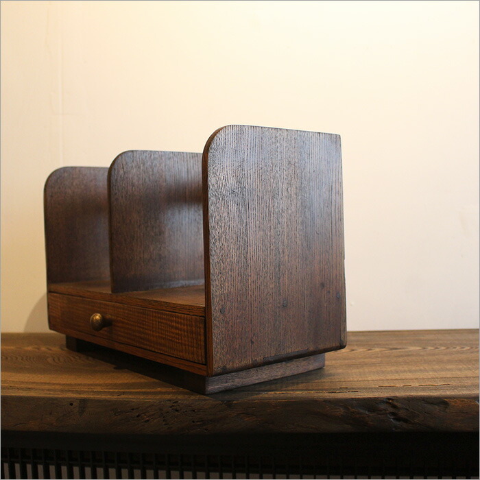 楽天市場】小さな本棚 本立て ブックスタンド アンティーク リメイク品