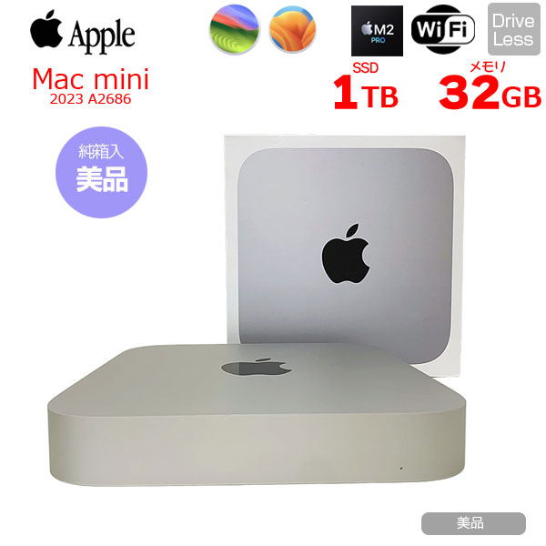 Mac mini M2 Pro（2023） SSD:1TB メモリ:32GB