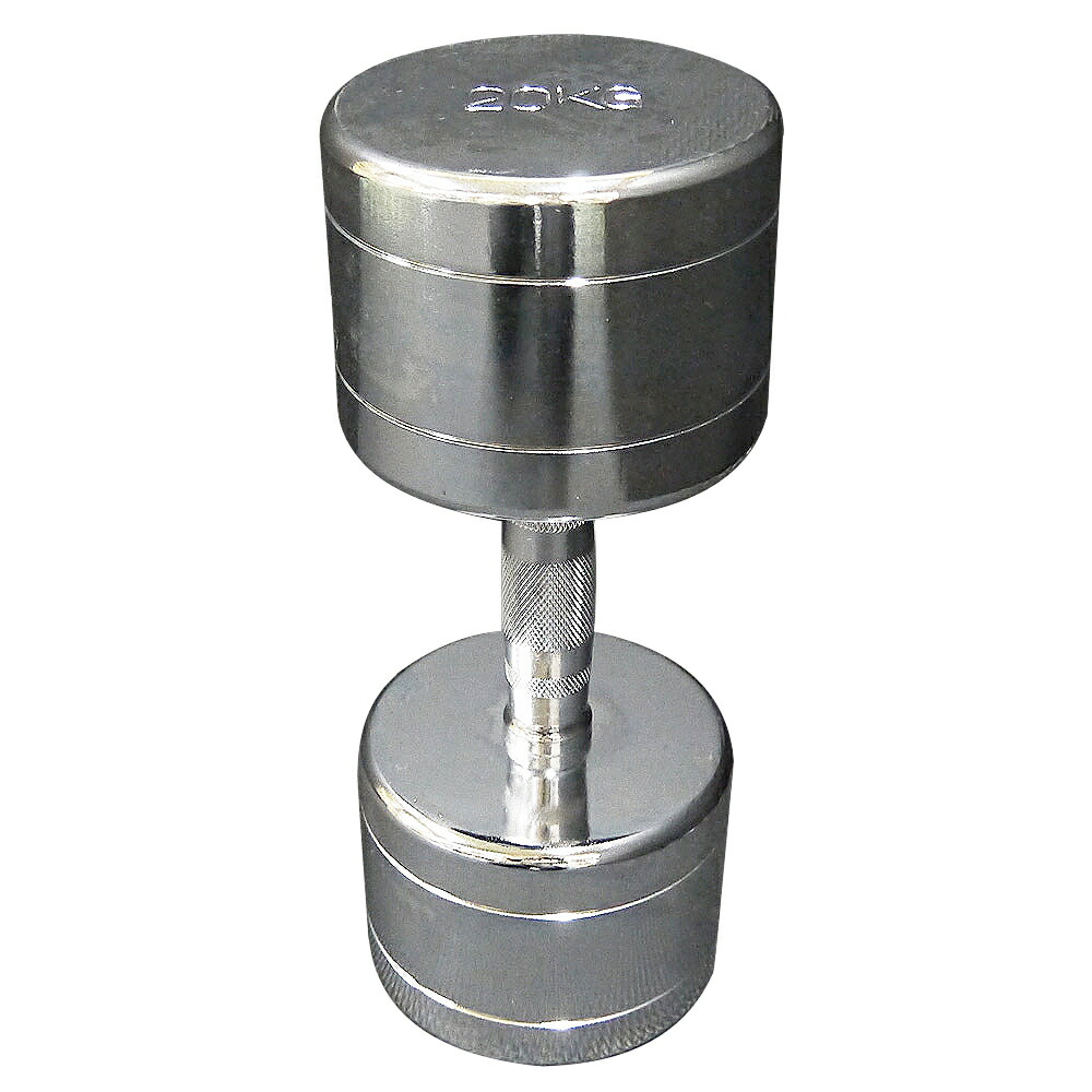 楽天市場】固定式 クローム 20kg 2本セット送料無料 ダンベル 筋トレ