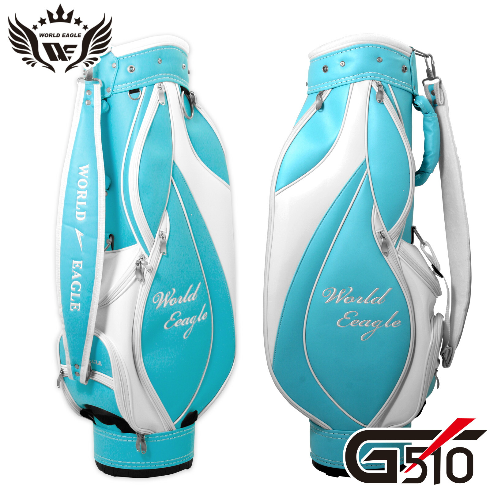 楽天市場】ワールドイーグル G510 レディース キャディバッグ ゴルフ用