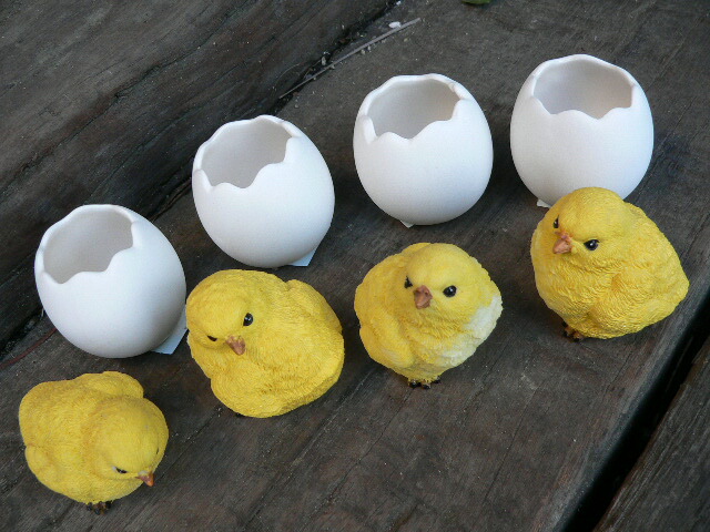 楽天市場】ひよこの置物『 たまごとひよこ 』8品セット 2036H