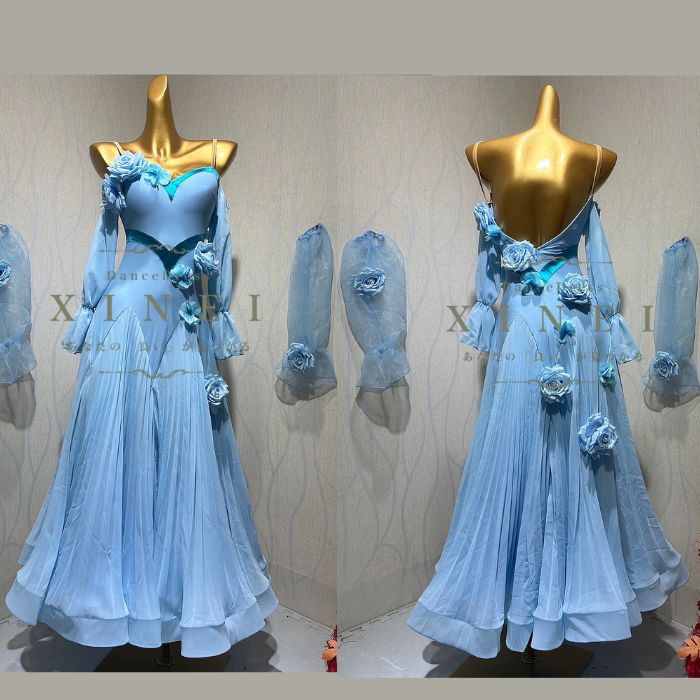 楽天市場】【既製品】社交ダンスドレス ダンス衣装 発表会 ステージ