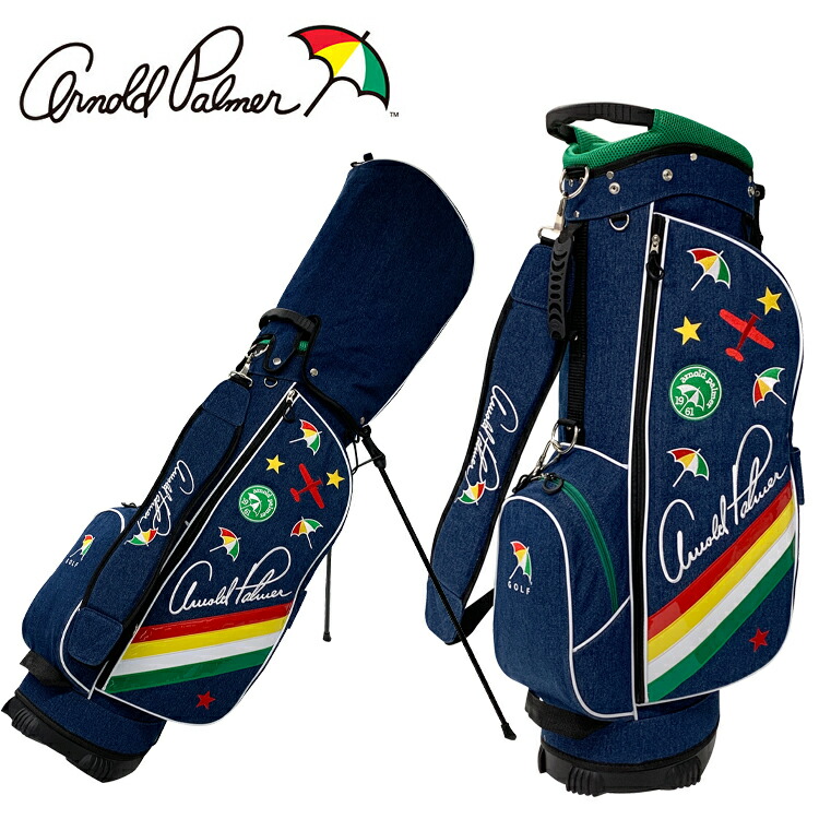 楽天市場】アーノルドパーマー キャディバッグ APCB-18F 9.0型 デニム