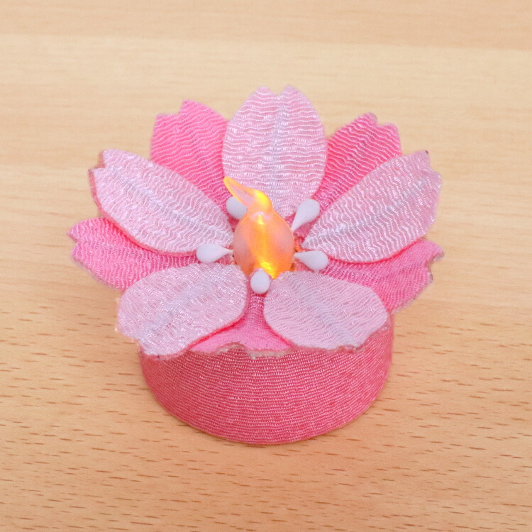 楽天市場】LED ろうそく 電池式 ちりめん飾り ローソク 蝋燭