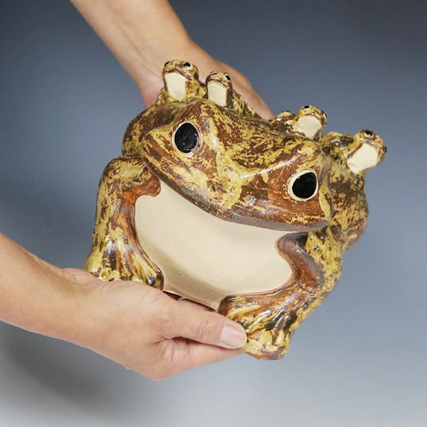 楽天市場】【38時間限定20%OFFクーポン配布中】信楽焼 8号蛙 縁起物