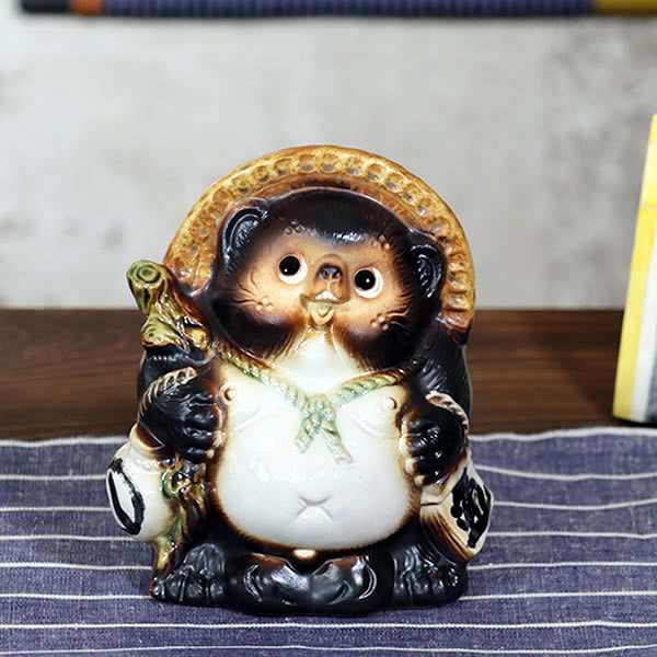 楽天市場】【10%OFF】開運狸 8号 信楽焼 たぬき 陶器 狸 置物 タヌキ