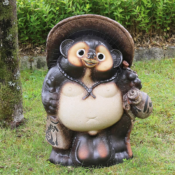 たぬきの置物 約70cm 楽天市場】【ポイント5倍】信楽焼 たぬき 開運絵馬 狸 15号 [ご希望で