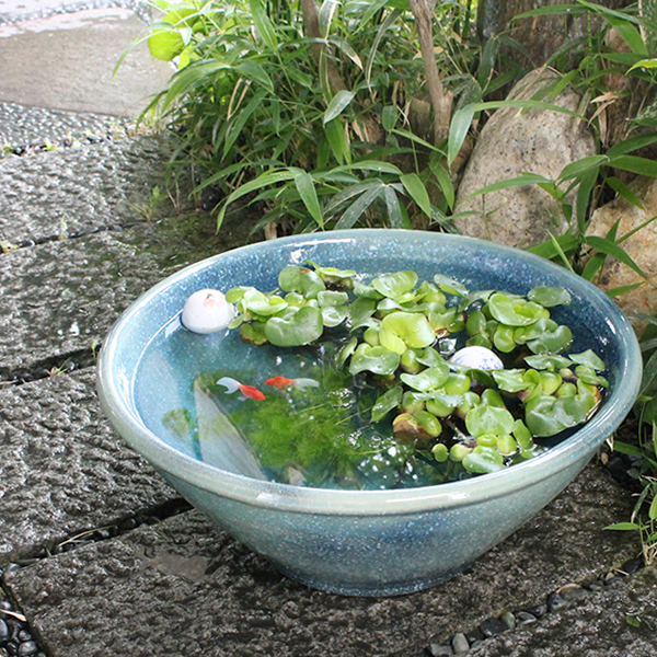 楽天市場】【38時間限定20%OFFクーポン配布中】16号ブルーガラス信楽焼