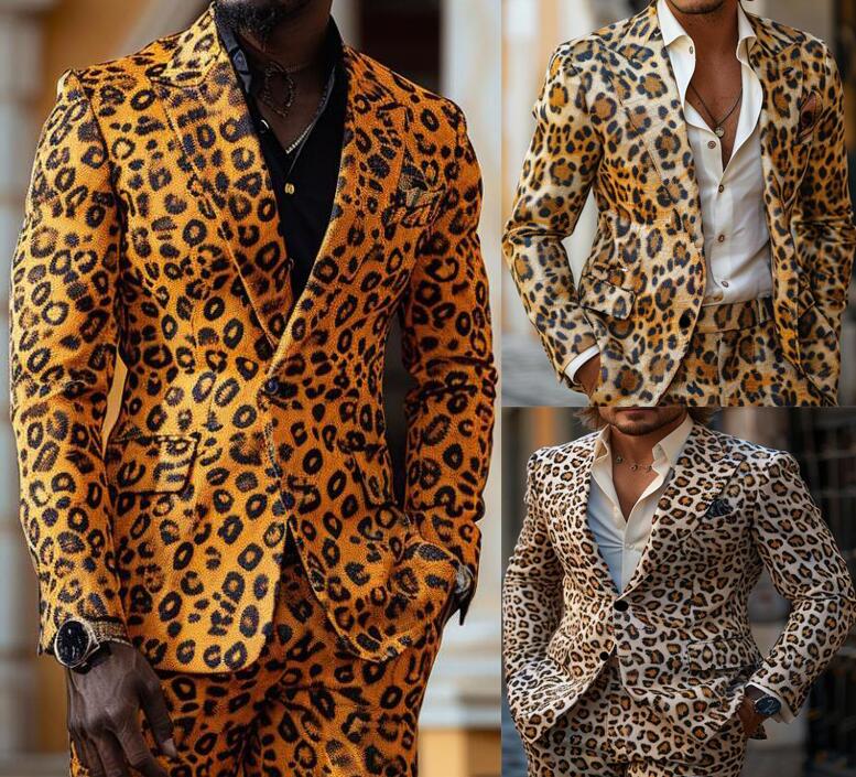 楽天市場】ヒョウ柄 生地（スーツ・セットアップ｜メンズファッション