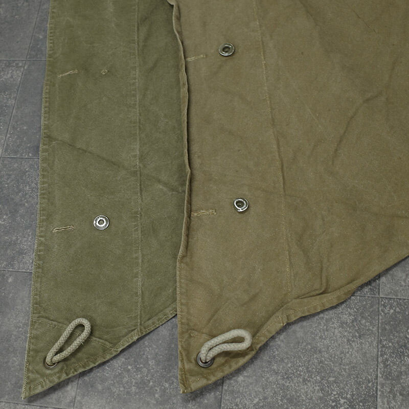 楽天市場】オランダ軍 シェルターハーフ テントシート オリーブ USED