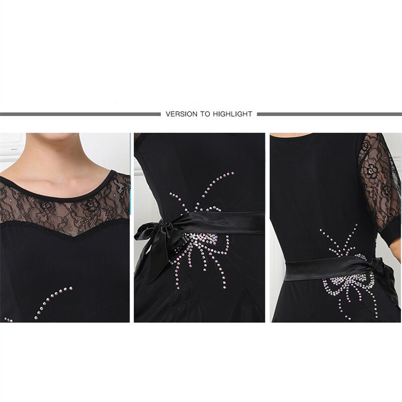 クレイモア☆ブラックに肌色のメッシュ生地の上に黒ワンピース社交