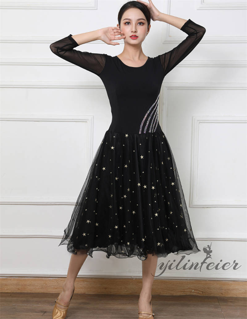 楽天市場】社交ダンスドレス 星柄 フラメンコ ドレス スタンダード