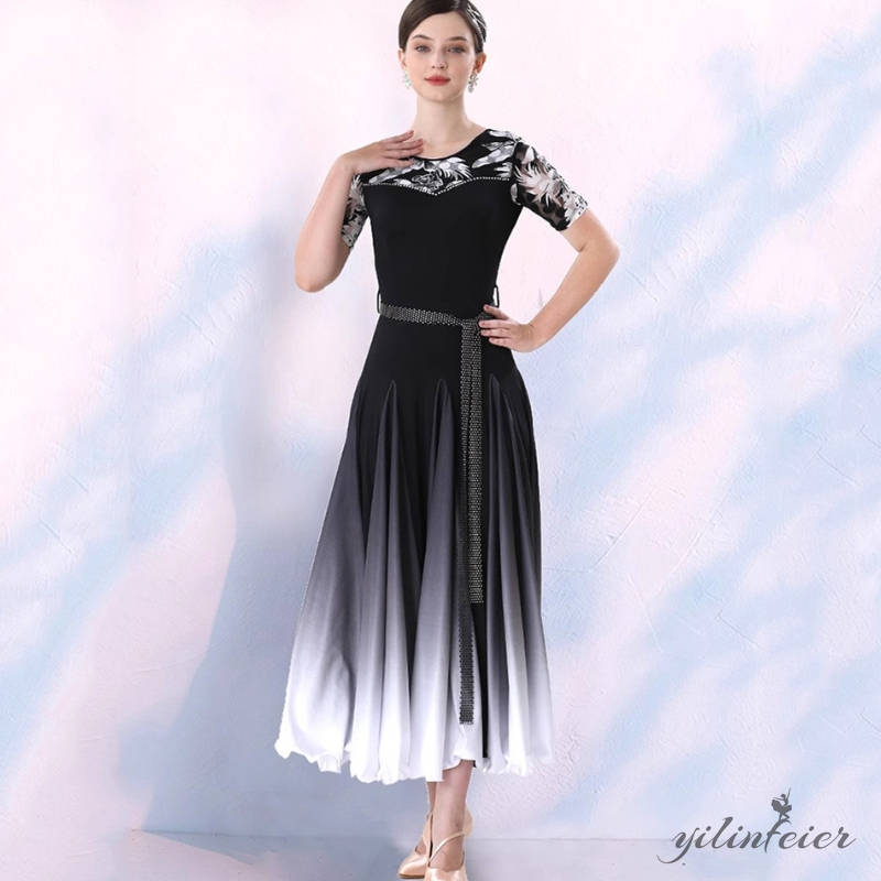 楽天市場】社交ダンスドレス カラーグラデーション社交ダンスドレス