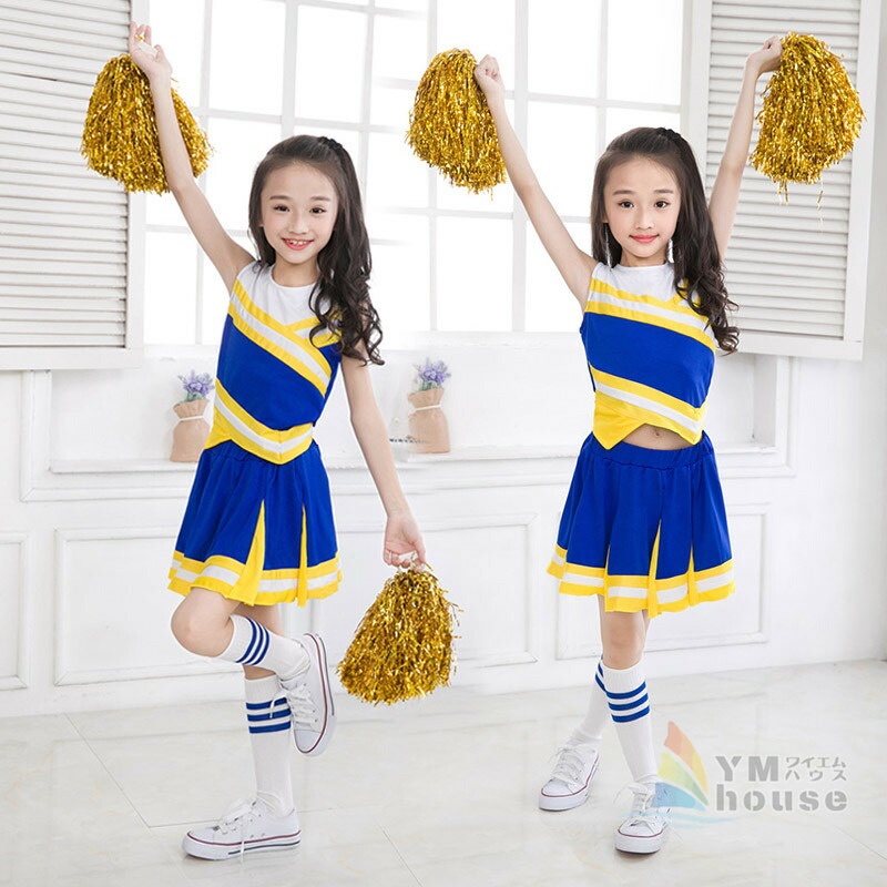 楽天市場】キッズ ダンス衣装 応援 チアリーダー コスチューム 女の子