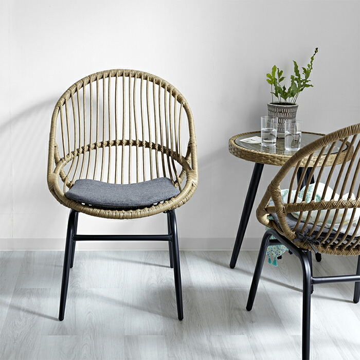 楽天市場】☆クーポン配布中☆オーバルチェア ラタン調 2脚セット 屋外