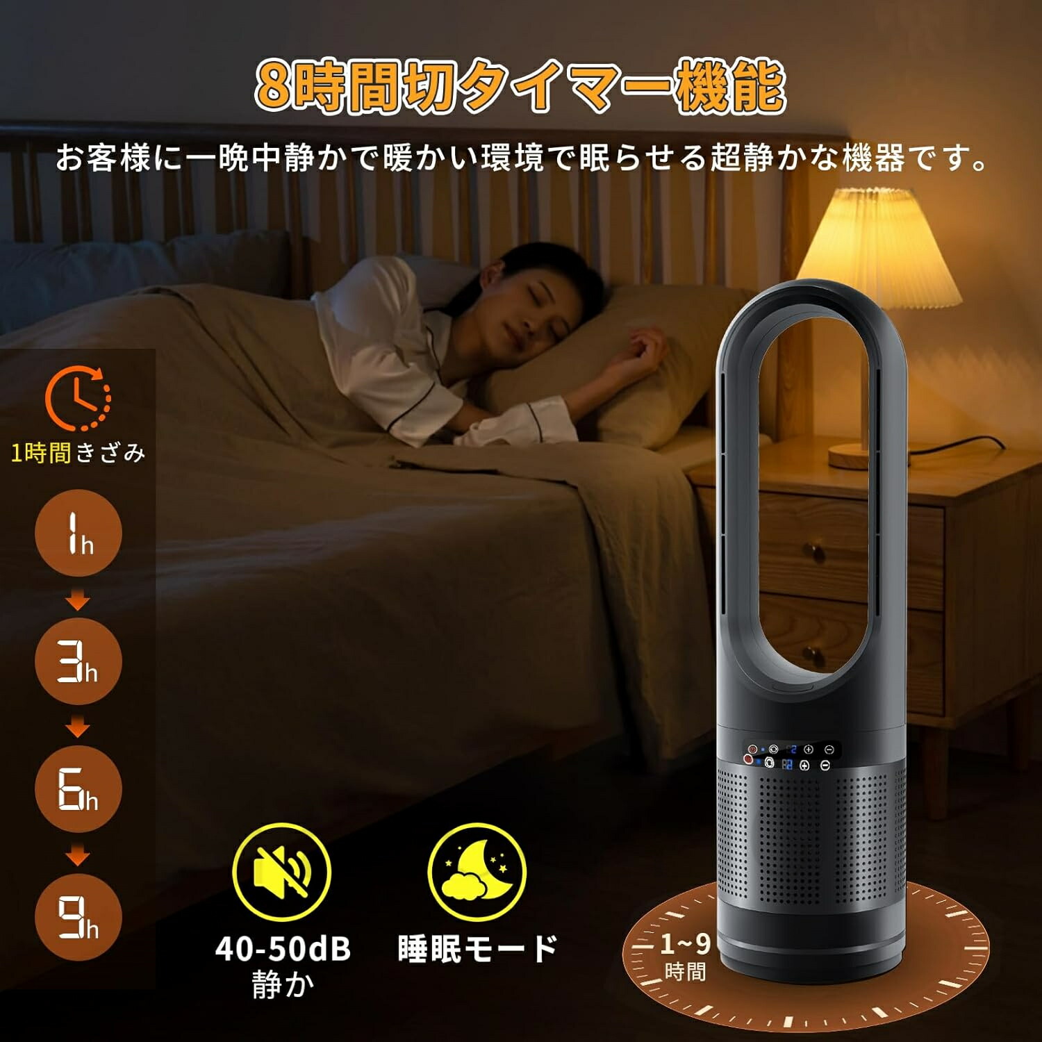 楽天市場】新生活 セラミックヒーター 静音 冷暖兼用 首振り リモコン