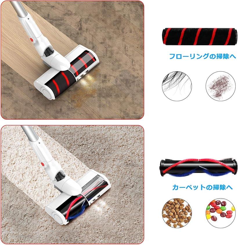 楽天市場】掃除機 コードレス 23000Pa 自立式収納できる専用スタンド