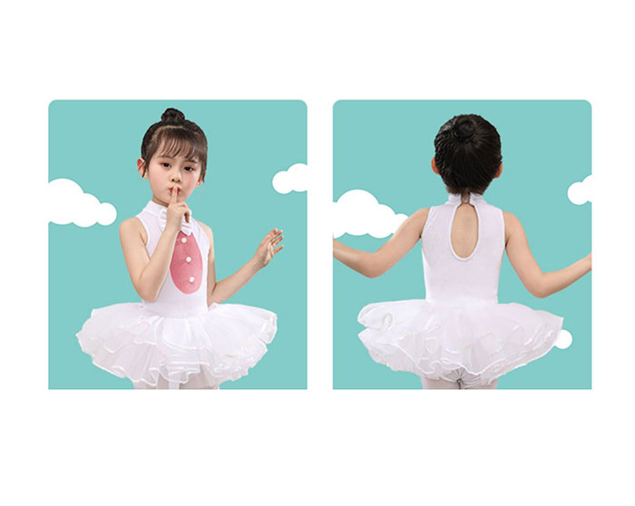 楽天市場】子供 ダンス衣装 キッズ バレエ レオタード スカート付き