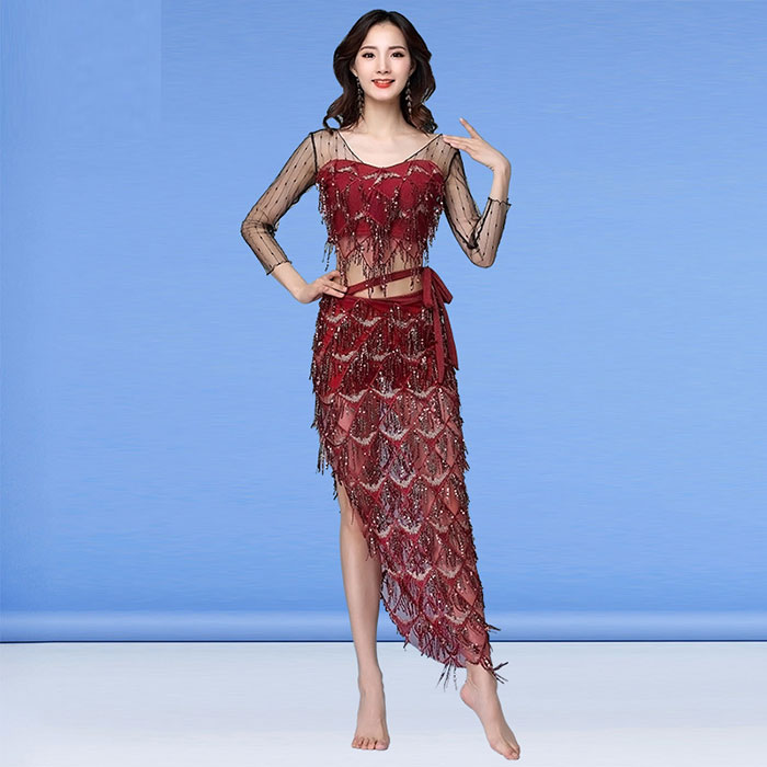 楽天市場】ベリーダンス 衣装 スパンコール キラキラ おしゃれ 発表会