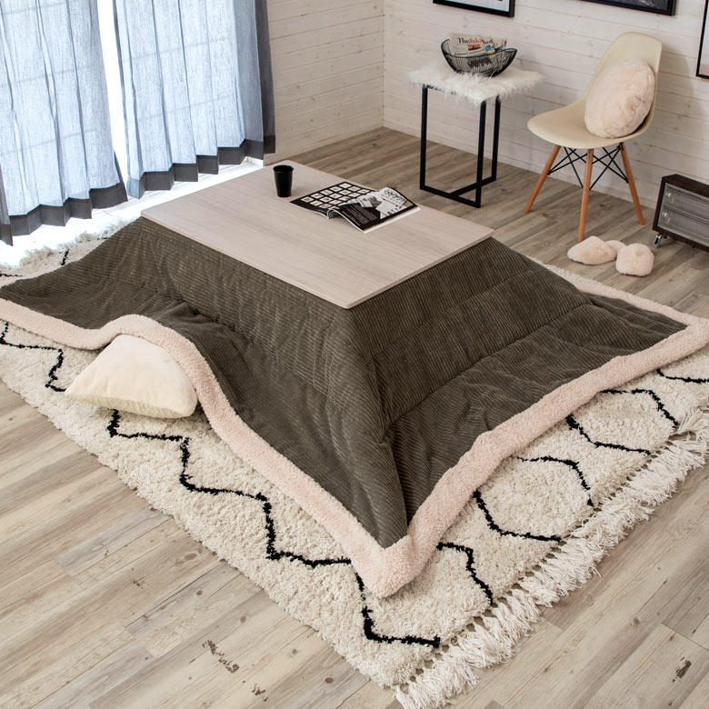 楽天市場】こたつ テーブル 長方形 105×75cm リバーシブル 木目調