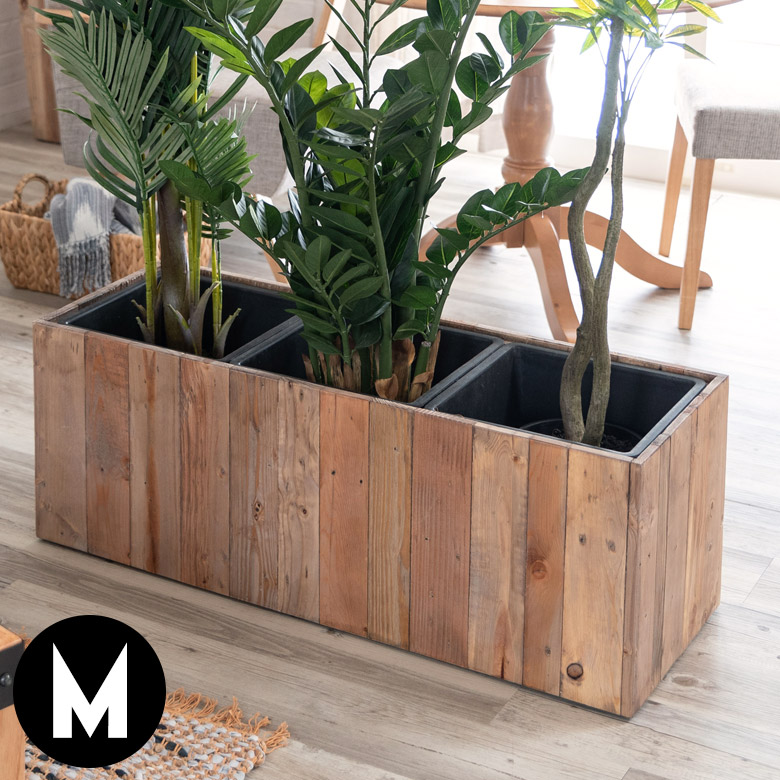 楽天市場】プランターカバー ウッドプランターボックス ウッド