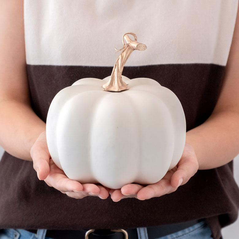 楽天市場】パンプキン オブジェ ホワイト Mサイズ 大きい オーナメント
