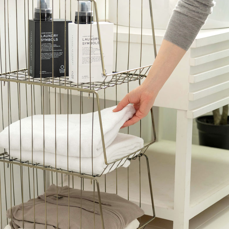 楽天市場】ワゴン スタッキングワゴン 3段 キャスター付き スチール