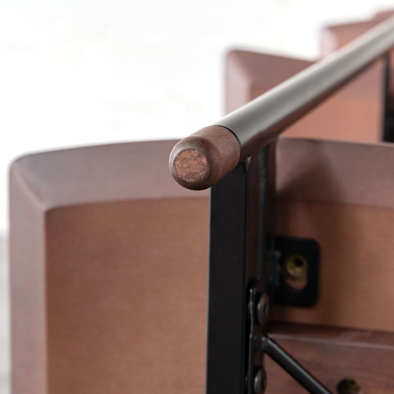 楽天市場】シェルフ 棚 4段 木製 スチール ナチュラル ブラウン W 108