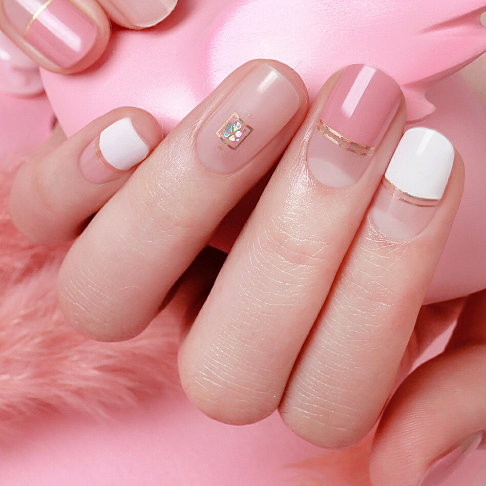 楽天市場】マニキュア シール ネイルシール 貼るだけ 簡単 ネイル