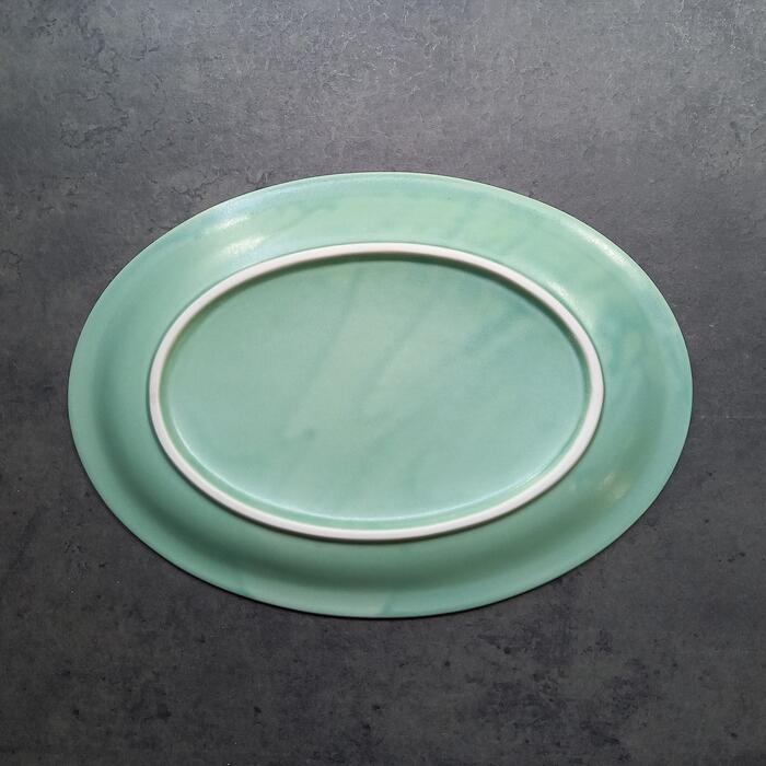 楽天市場】楕円皿 洋食器 【 ドットリム オーバル プレート 27cm L