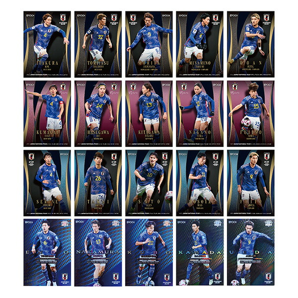 楽天市場】サッカー 日本代表 オフィシャル トレーディングカード 2024