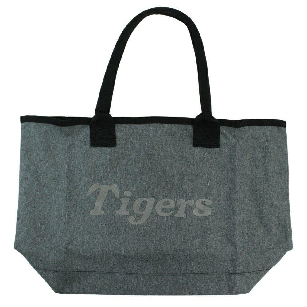 楽天市場】阪神タイガースグッズ Tigersトートバッグ ネイビー/グレー