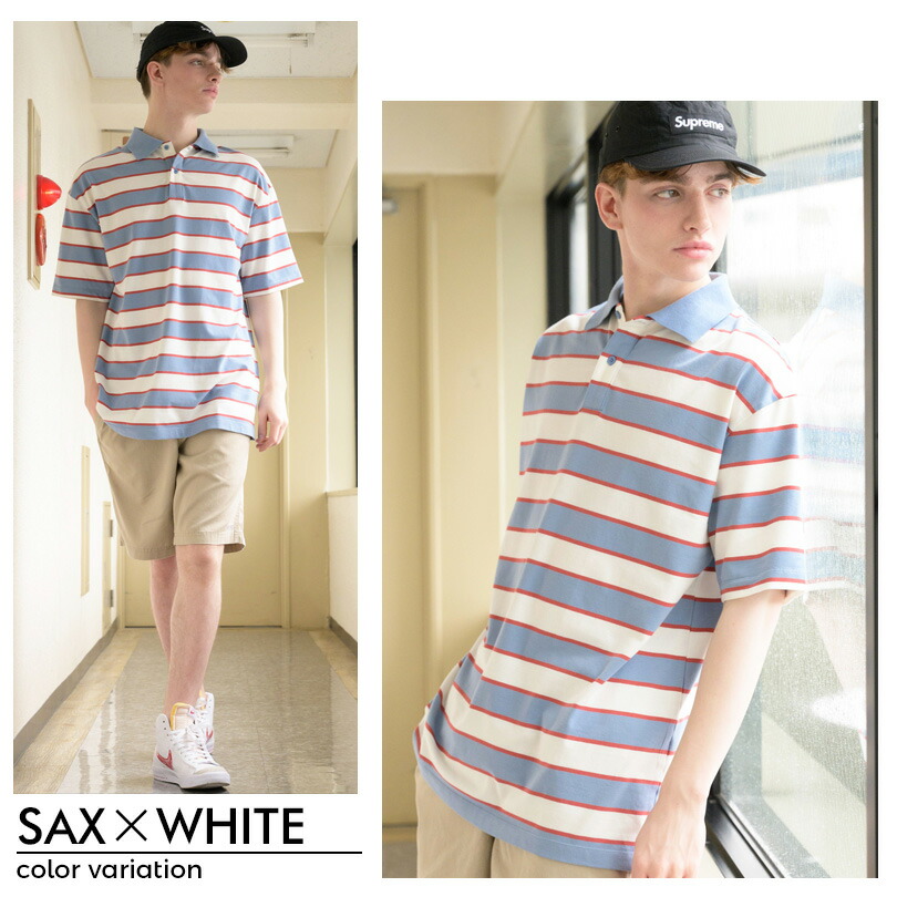 楽天市場】ボーダーポロシャツ メンズ 半袖 ボーダー全6色 新作