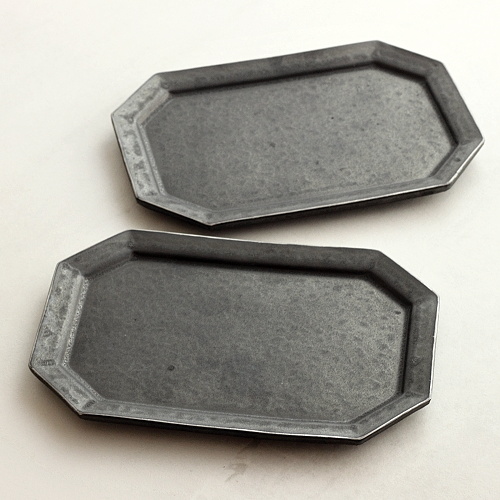 w8683 黒釉八角長皿(服部 竜也) | t's kitchen