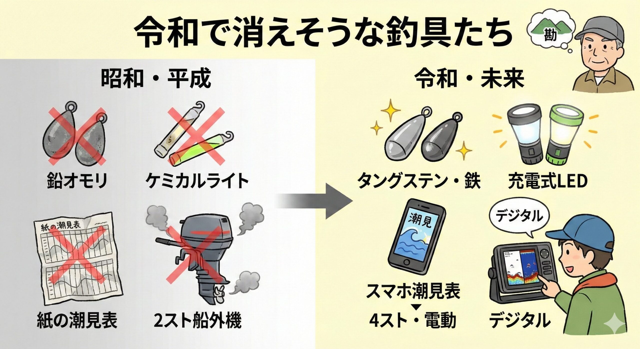 令和が終わる頃には、もう会えないかも？消えゆく釣り道具たち